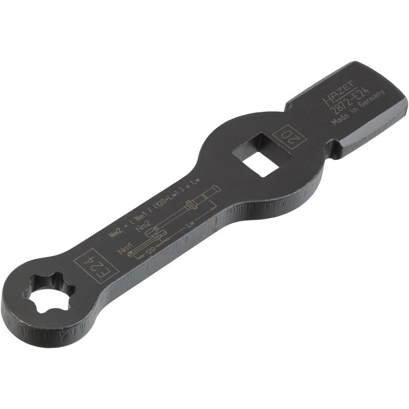 Hazet 2872-E24 TORX® Slogging Wrench with 2 Striking Faces, E24, 3/4"