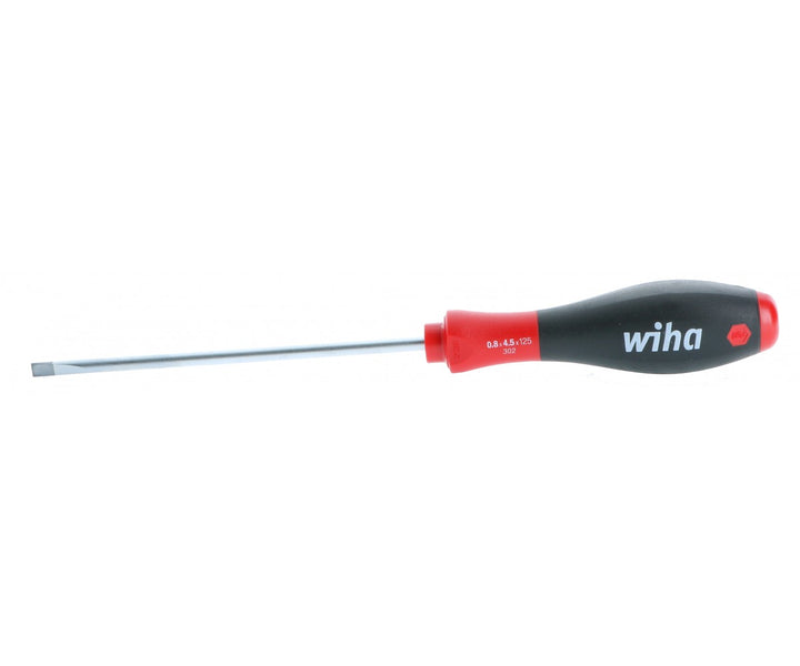 Wiha Tools 30211 SoftFinish Slotted Screwdriver, 4.5 mm x 125 mm