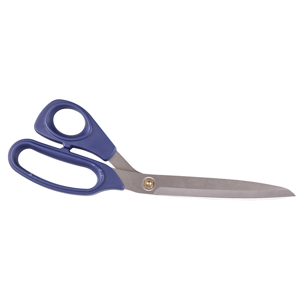 Heritage Cutlery 7312 12'' SS Bent Trimmer / Extra Large Plastic Ambidextrous Handles