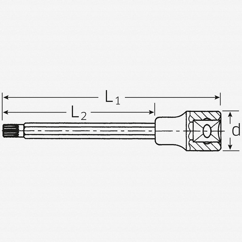 Stahlwille 03261414 3054X 1/2" XZN Socket, M14