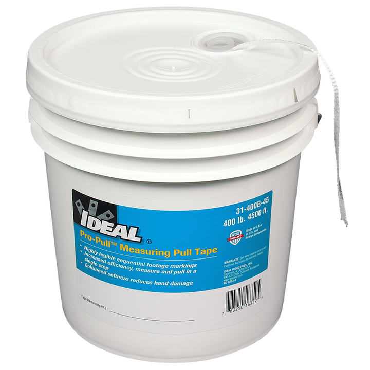 Ideal 31-400B-45 Pro-Pull Measuring Pull Tape, 400 lb. Tensile Strength