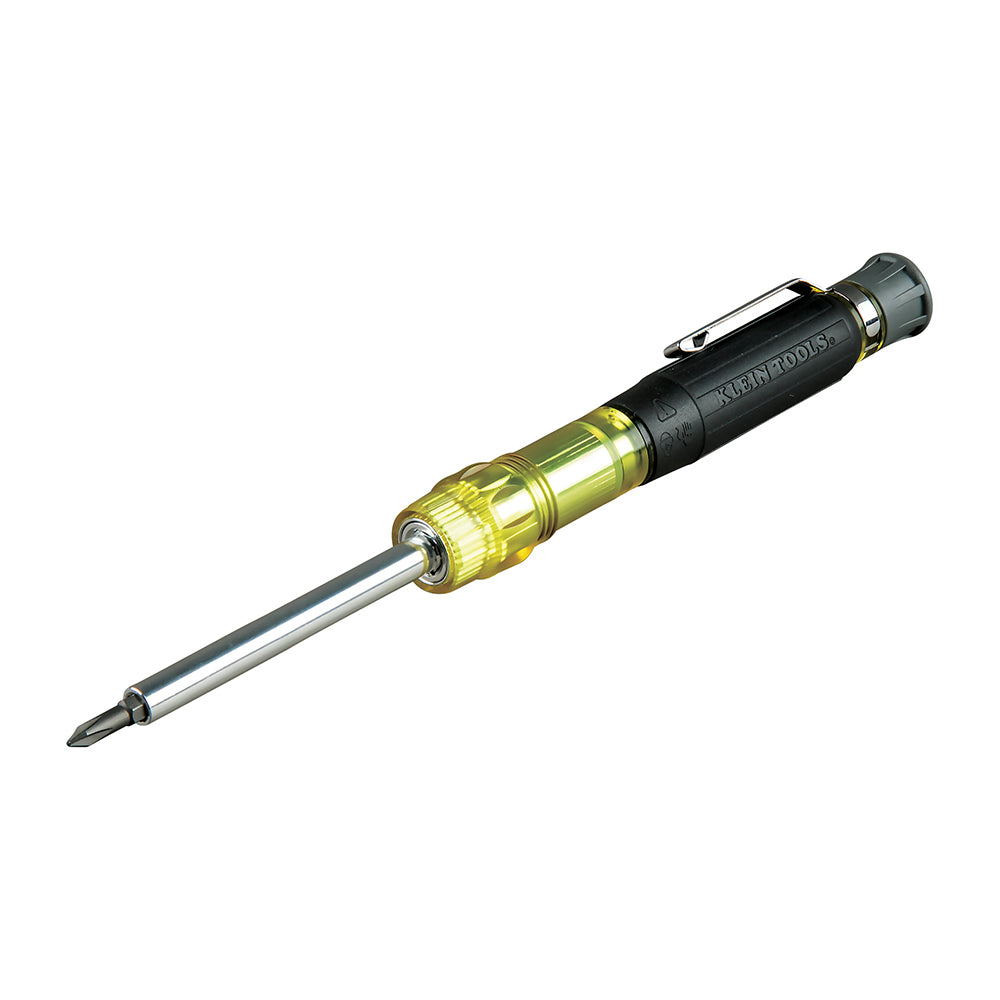 Klein Tools 32614 Screwdriver, Precision Electronics 4-in-1 Pocket Screwdriver