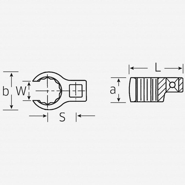 Stahlwille 03190040 Crow-Ring 440 Spanner, 1/2" Drive 40 mm