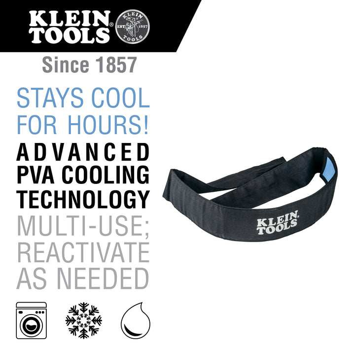 Klein Tools 60123 Klein Cooling Bandana, Black