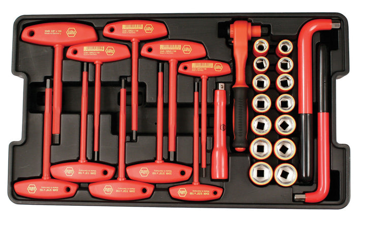 Wiha 32801 112 Piece Master Electrician's Insulated Tools Set In Rolling Hard Case