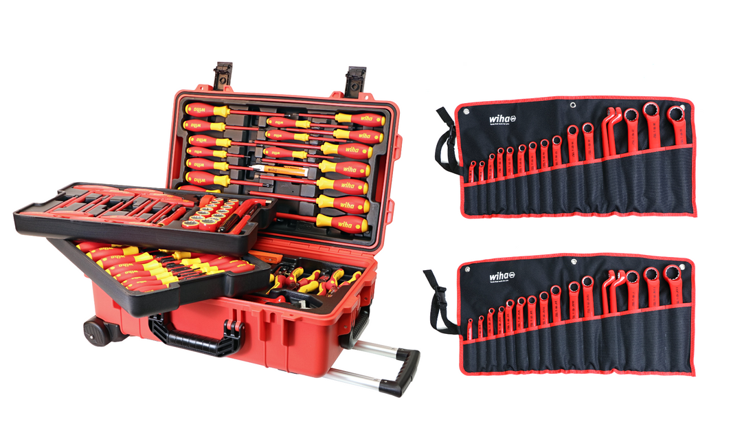 Wiha 32801 112 Piece Master Electrician's Insulated Tools Set In Rolling Hard Case