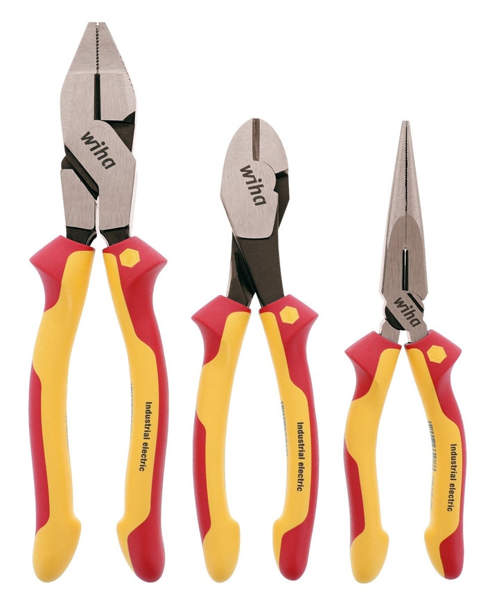 Wiha 32960 3 Piece Insulated Pliers and Cutters Tray Set