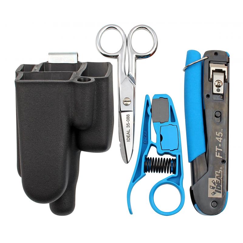 Ideal 33-507 Feed-Thru RJ-45 Installation Kit 3 Pieces