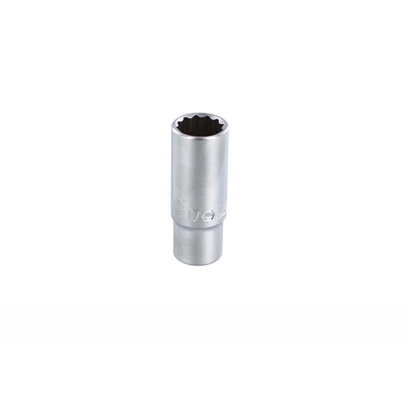 Wiha Tools 33760 12 Point 3/8" Drive Deep Socket 17 mm