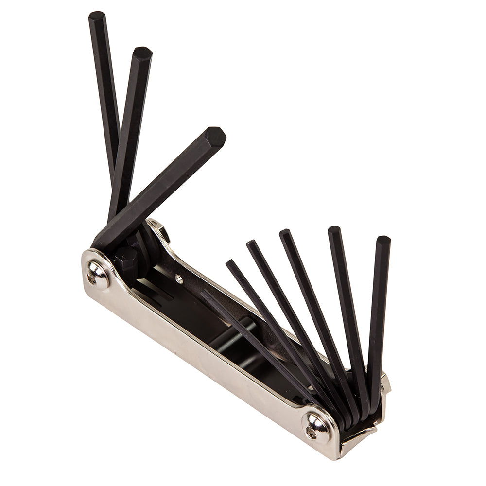 Klein Tools 70591 Folding Hex Key Set, Nine-Key, Inch Sizes