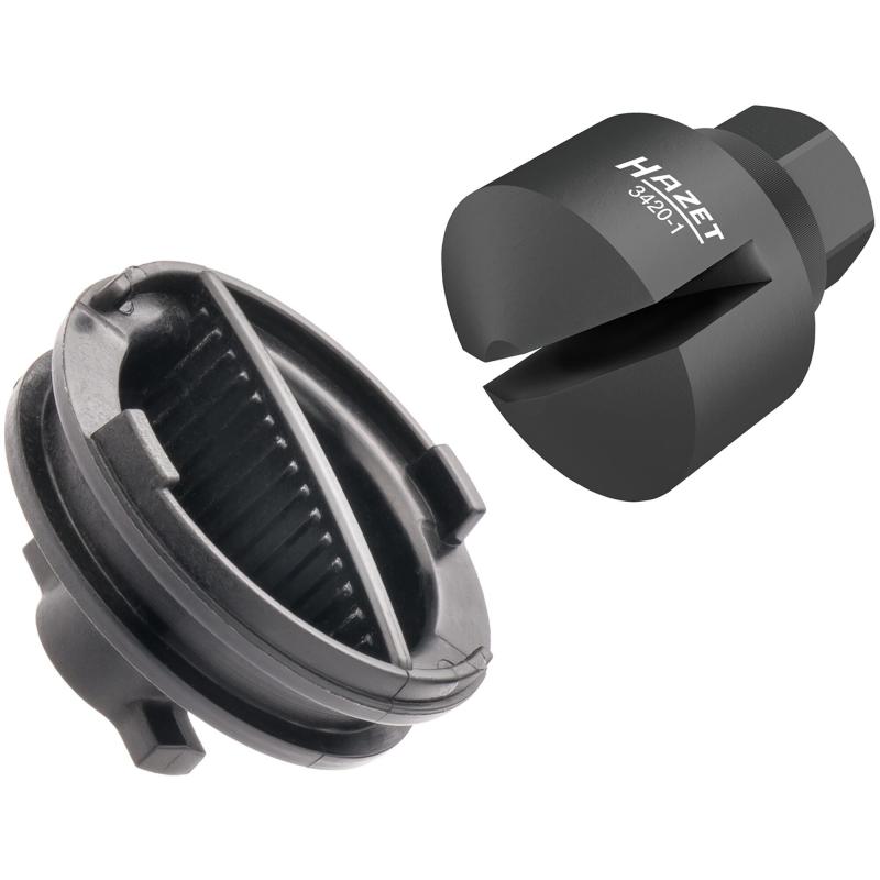 Hazet 3420-1 Special Application Oil Drain Plastic Screw on Ford, 14mm Hex