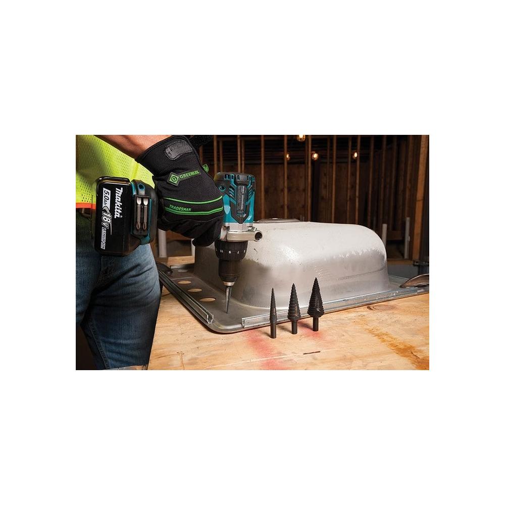 Greenlee 35884C XT Cobalt Step Bit Kit #1, #3, & #8