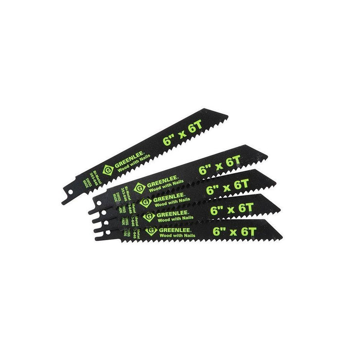 Greenlee 353-646 Reciprocating Saw Blade, 6" x 6 TPI (5 Pack)
