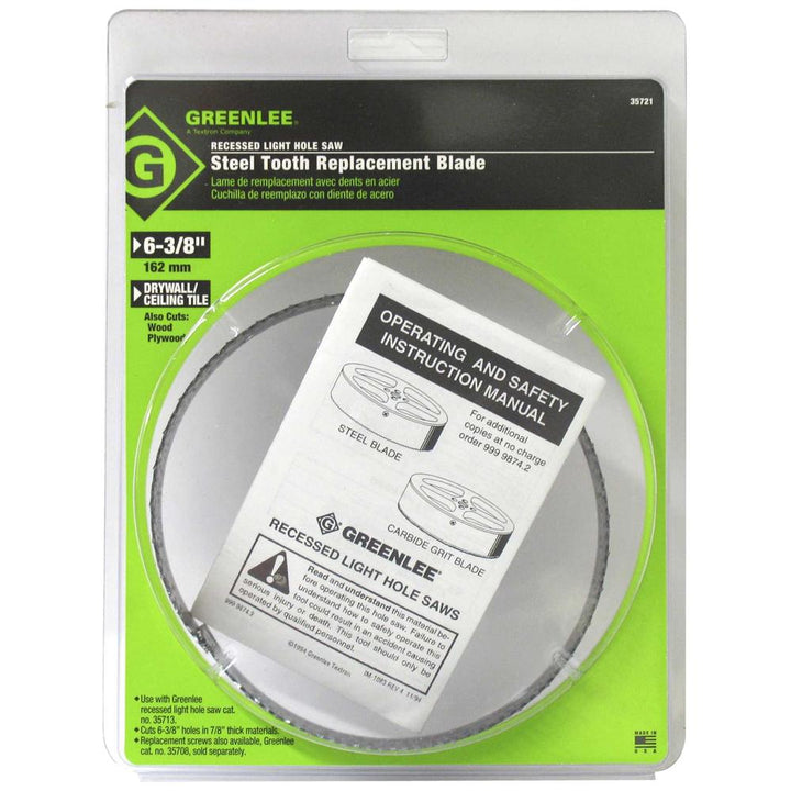 Greenlee 35721 Replacement Blade, 6-3/8"