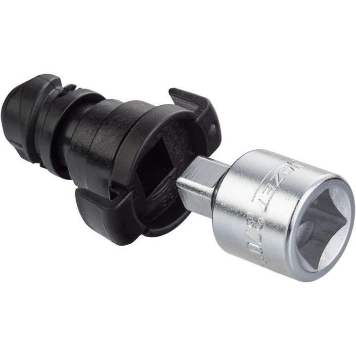 Hazet 3702-1 Oil Service Screwdriver Socket, 10mm Square, 1/2" Square Drive