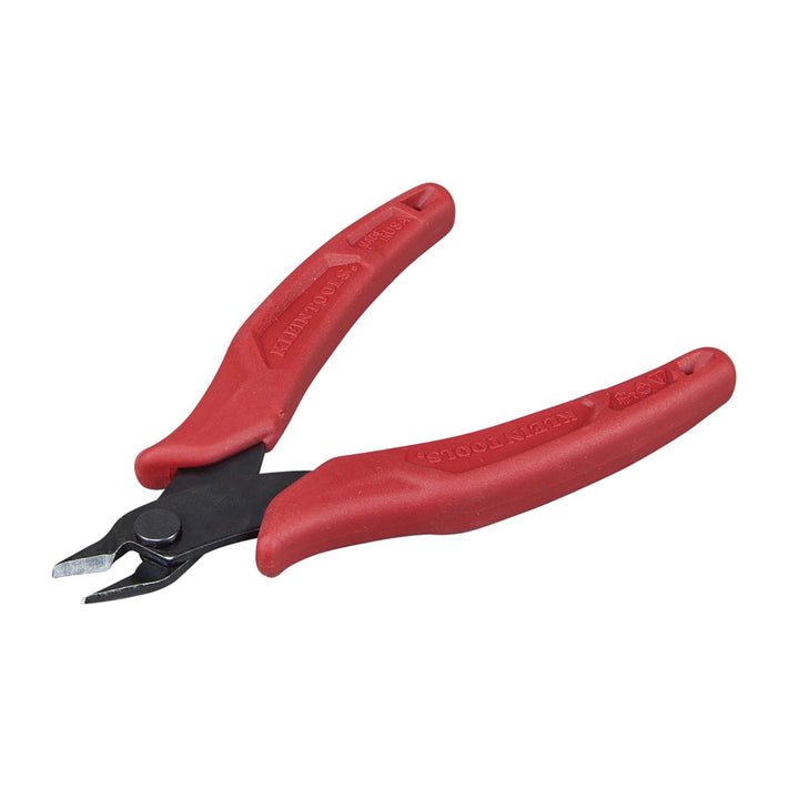 Klein Tools D275-5 Lightweight Flush Cutter, Up to 16 AWG, Grips Designed for Tool Control and Heat Treated For Durability