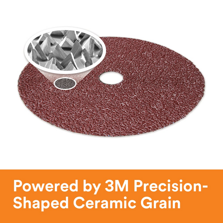 3M Cubitron II Fibre Disc 982C, 36+, 7 in x 7/8 in, Die 700BB, 25/Bag