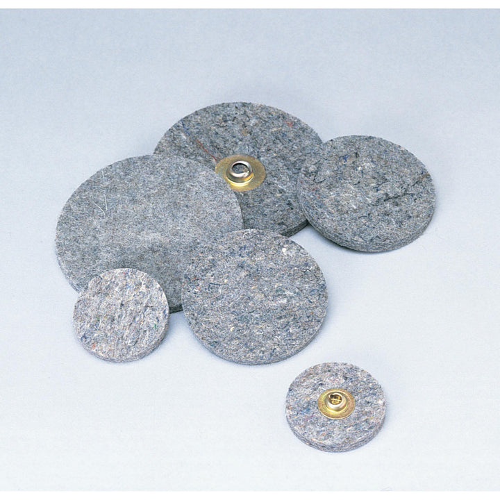 Standard Abrasives Quick Change TR Felt Polishing Disc 840480, 3 in,
10/Carton