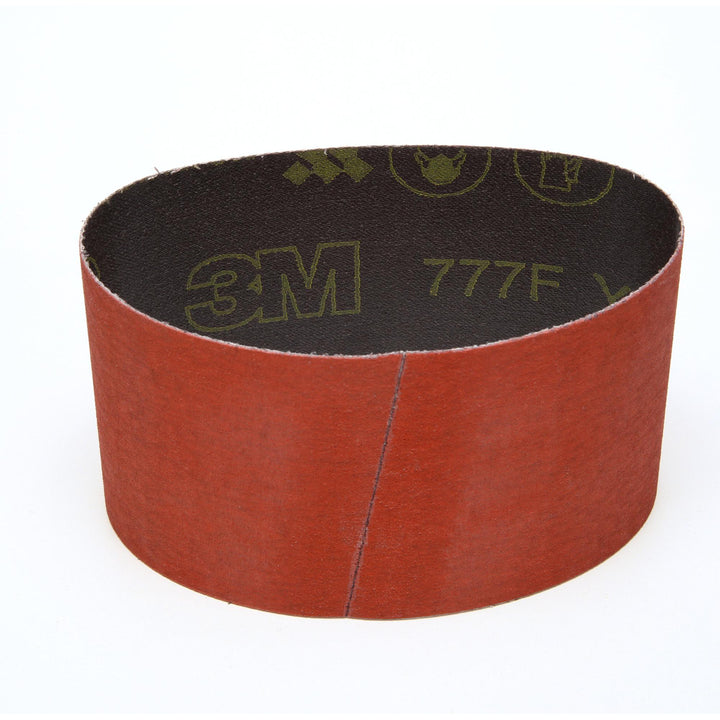 3M Cloth Belt 777F, P120 YF-weight, 3-1/2 in x 15-1/2 in, Fabri-lok,
L-flex