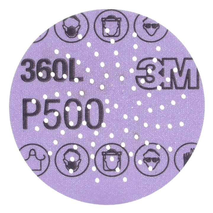 3M Xtract Film Disc 360L, P500 3MIL, 3 in, Die 300LG, 100/Carton