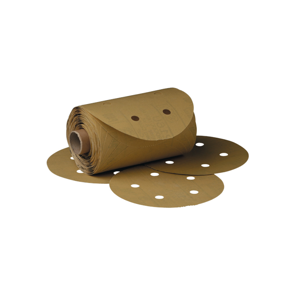3M Stikit Gold Disc Roll Dust Free, 01638, 6 in, P220, 175 discs per
roll
