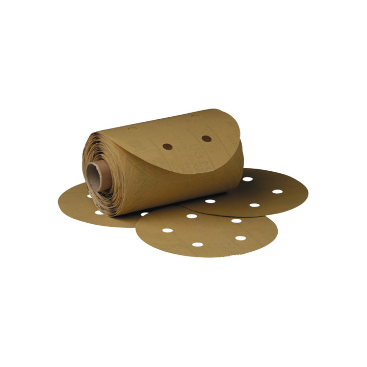 3M Stikit Gold Disc Roll Dust Free, 01638, 6 in, P220, 175 discs per
roll