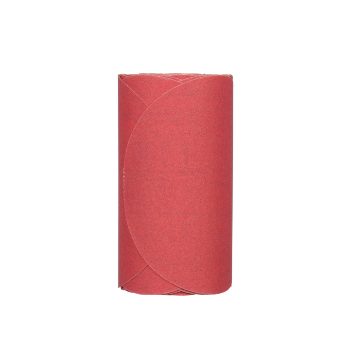 3M Red Abrasive Stikit Disc, 01112, 6 in, P180 grade, 100 discs per
roll