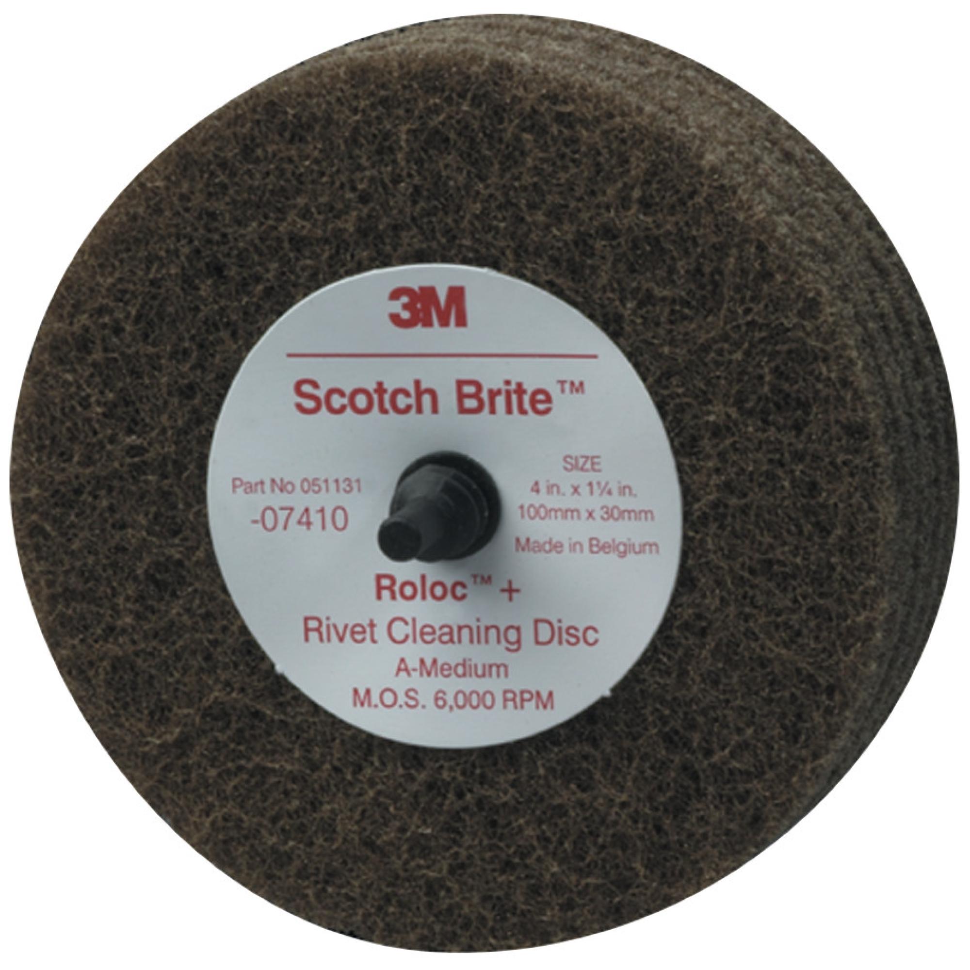Disc Rbc Rivet Scotch-Brite Rivet Cleaning Disc 07410, 4 in x 1-1/4 in A MED – Haus of ...