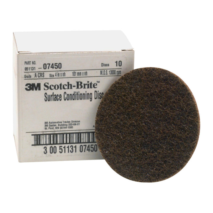 Scotch-Brite Surface Conditioning Disc, SC-DH, 07450, A/O Coarse, 4 in
x NH