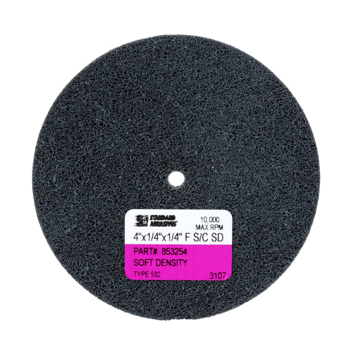 Standard Abrasives S/C Unitized Wheel 853254, 532 4 in x 1/4 in x 1/4
in
