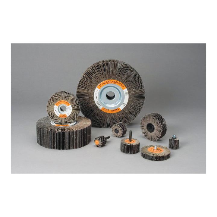 Standard Abrasives Aluminum Oxide Flap Wheel, 661506, 80, 6 in x 1-1/2
in x 1 in