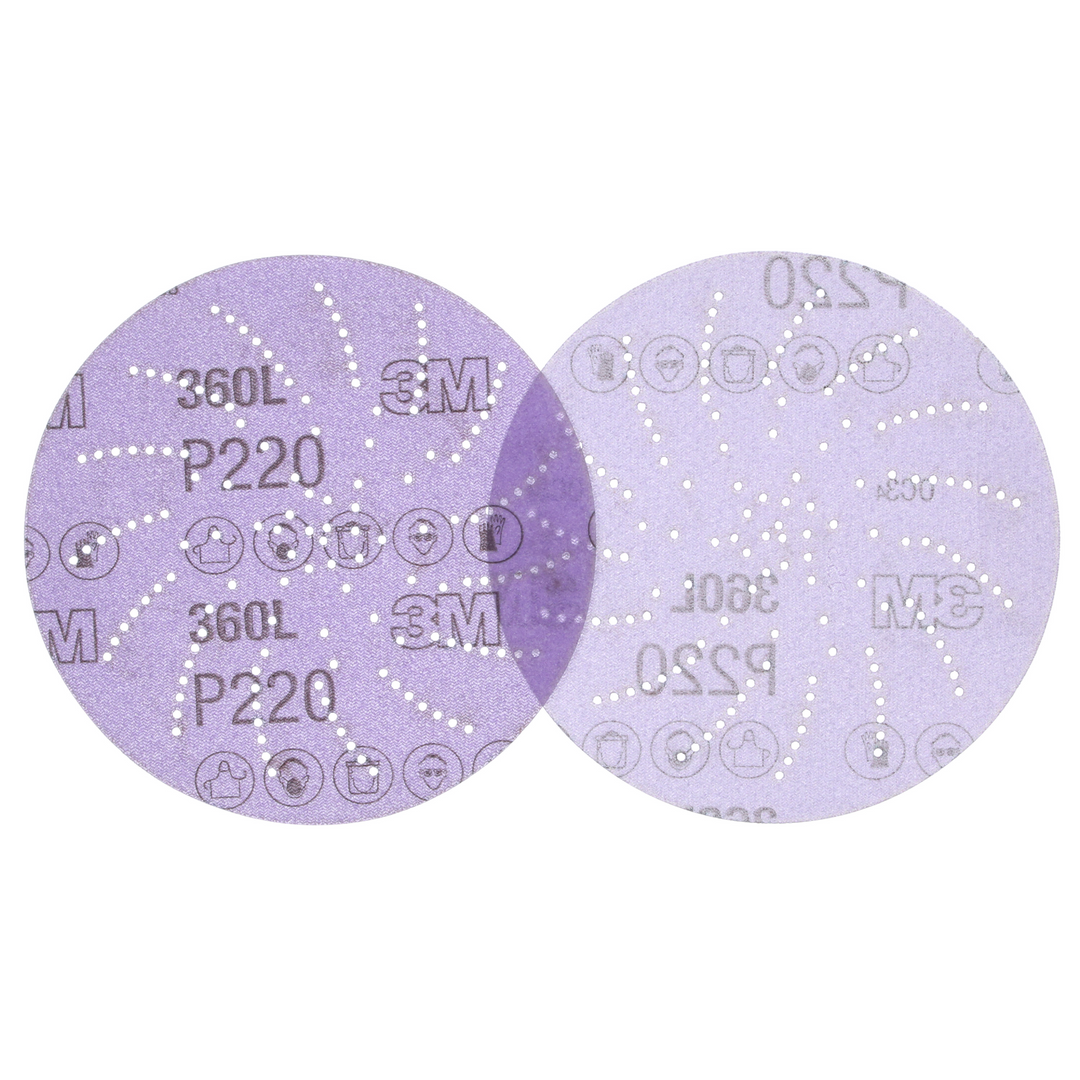 3M Xtract Film Disc 360L, 01704, P220 3MIL, 5 in, 100/Carton