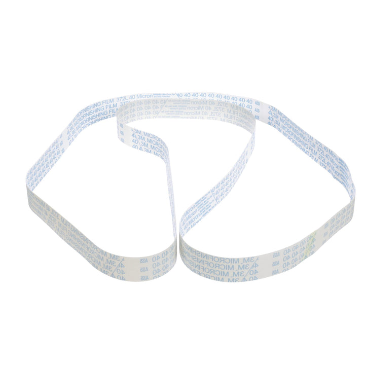 3M Microfinishing Film Belt 372L, 60 Mic 5MIL, 2 in x 72 in, 25/Pac