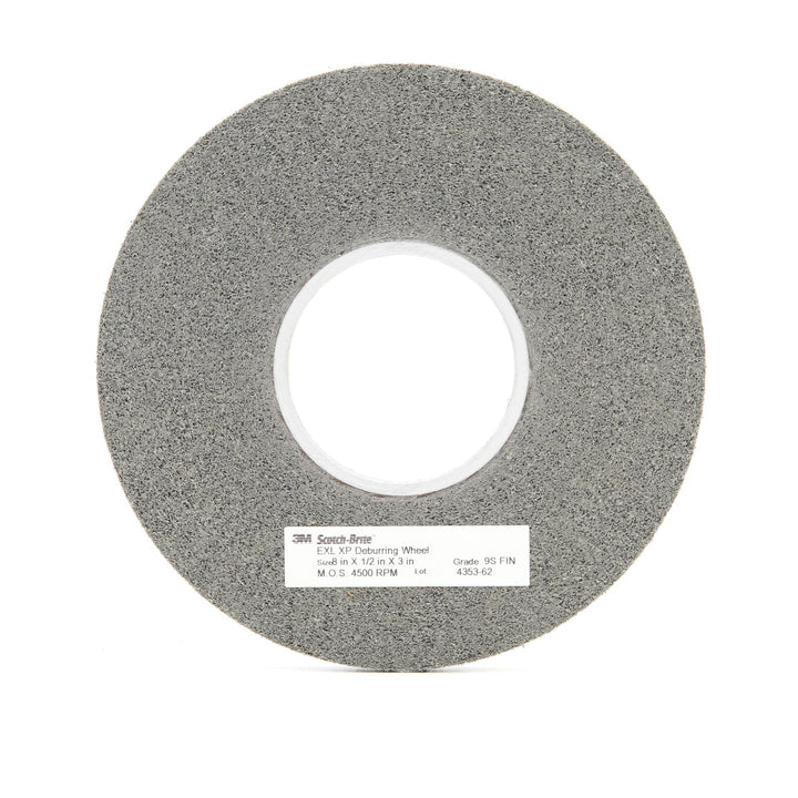 Scotch-Brite EXL-XP Deburring Wheel, XP-WL, 11S Fine, 10 in x 1 in x 5
in