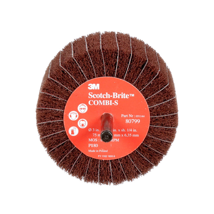 Scotch-Brite Combi-S Wheel 80678, 3 in x 1-3/4 in 1/4 in Shank P120
X-weight