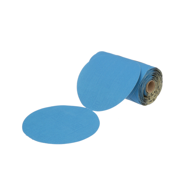 3M Stikit Blue Abrasive Disc Roll, 36206, 6 in, 180 grade, 100 discs
per roll