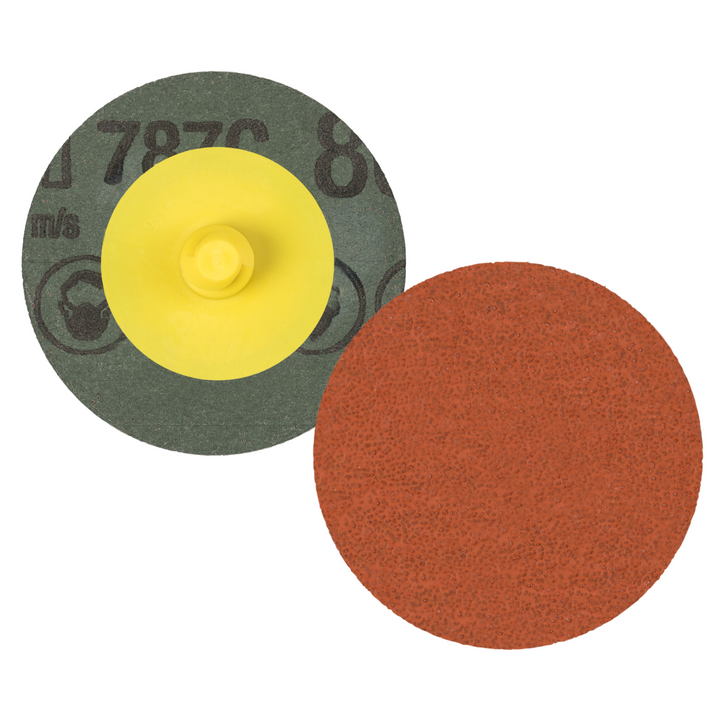 3M Roloc Fibre Disc 787C, 80+, TR, 2 in, Die R200P, 50/Carton