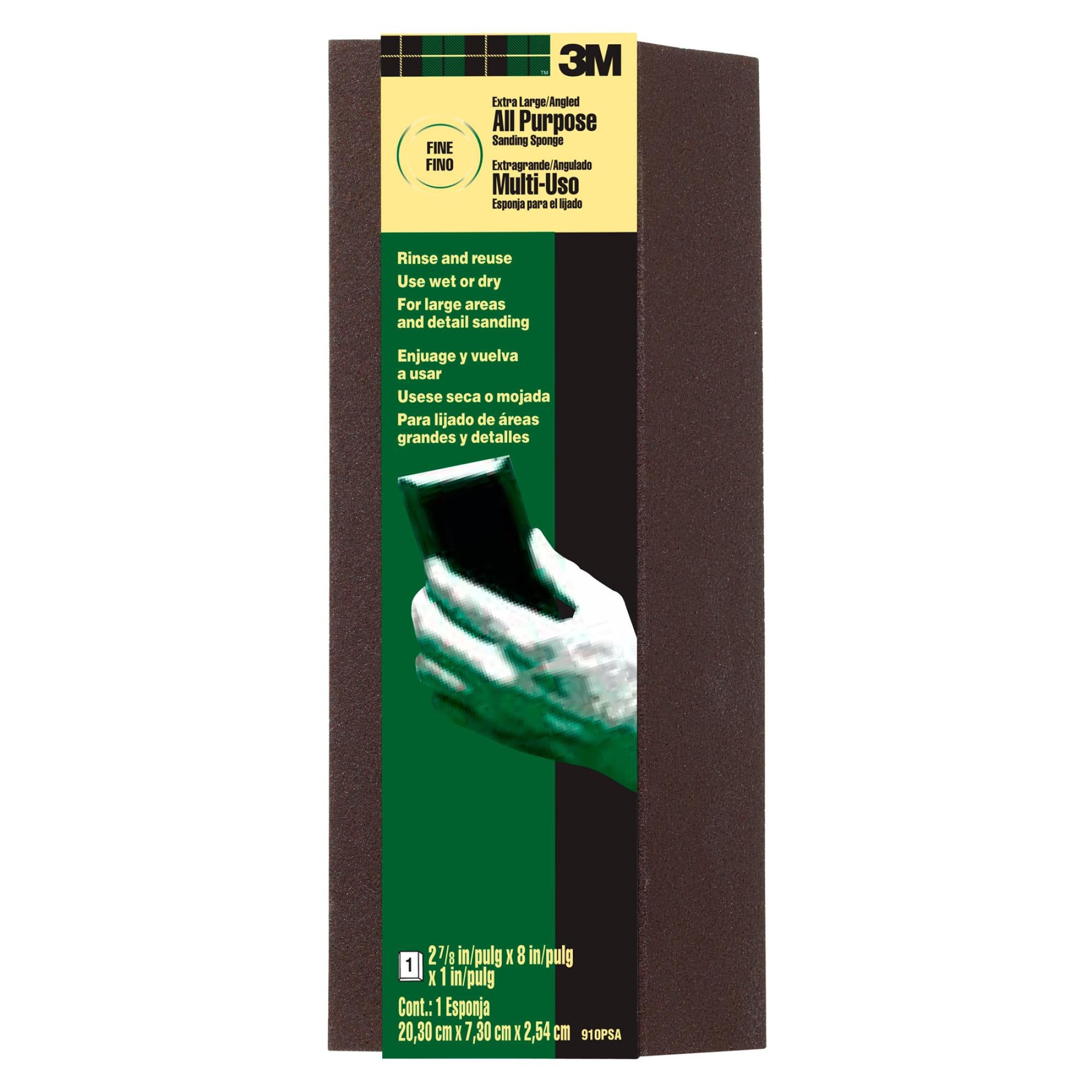3M Extra Large Single Angle Sanding Sponge 910PSA-12-CC – Haus of Tools