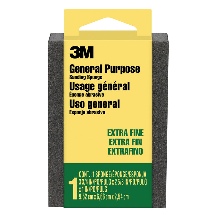3M Sanding Sponge CP-000-ESF, 3 3/4 in x 2 5/8 in x 1 in