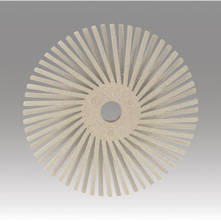 Scotch-Brite Radial Bristle Disc, RB-ZB, 120, 1 in x 1/8 in, Thin Bristle, 6000 Pieces