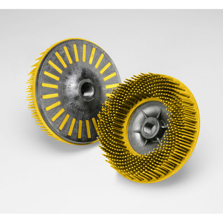 Scotch-Brite Bristle Disc, 80, 4-1/2 in x 5/8 in-11 Internal, 5/Carton