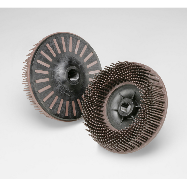 Scotch-Brite Bristle Disc, 36, 4-1/2 in x 5/8 in-11 Internal