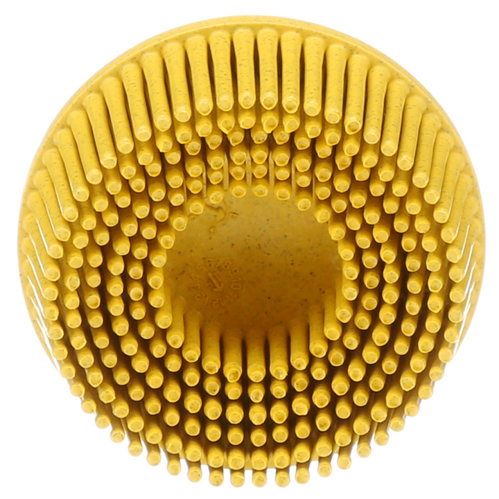 Scotch-Brite Roloc Bristle Disc, RD-ZB, 07525, 80, TR, Yellow, 2 in x
5/8 in