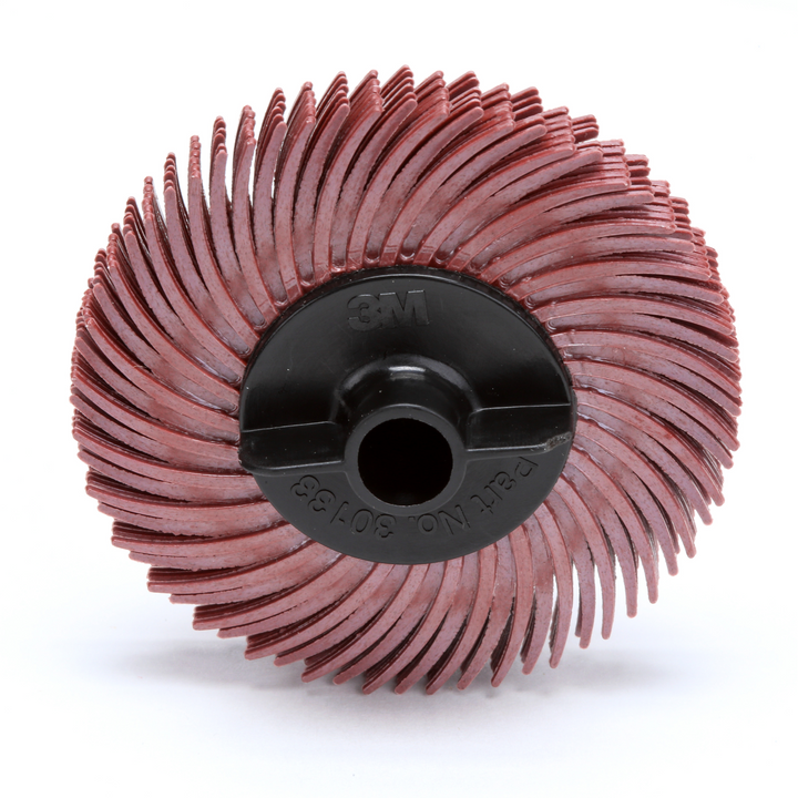 Scotch-Brite Radial Bristle Disc, RB-ZB, 220, 2 in x 3/8 in, Thin Bristle