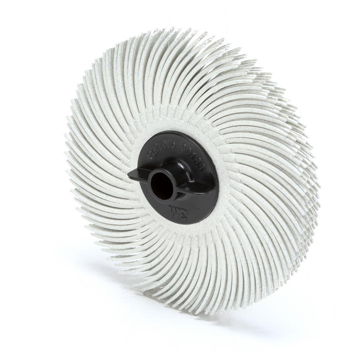 Scotch-Brite Radial Bristle Disc, 3 in x 3/8 in 120, 40/Carton