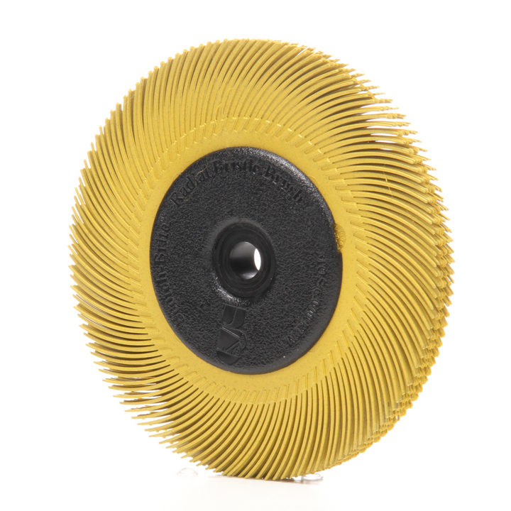 Scotch-Brite Radial Bristle Brush, 6 in x 7/16 in x 1 in 80 with
Adapter