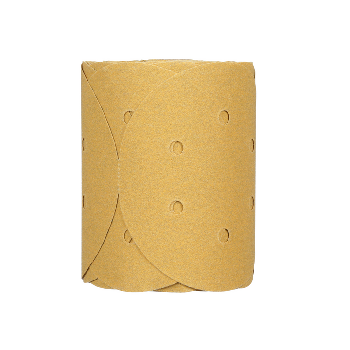 3M Stikit Gold Disc Roll Dust Free, 01643, 6 in, P80, 125 discs per
roll