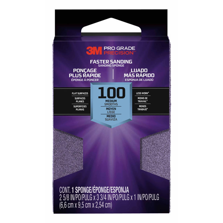 3M Pro Grade Precision Faster Sanding Block Sponge, 24001TRIP-F-B