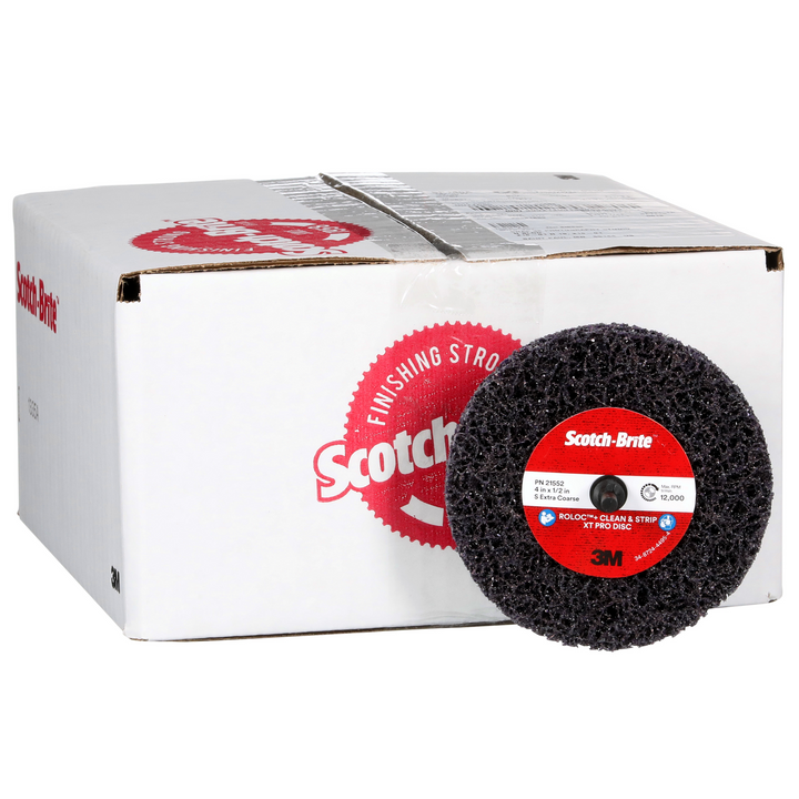 Scotch-Brite Roloc+ Clean and Strip XT Pro Disc, XO-ZR+, SiC Extra Coarse, TR+
