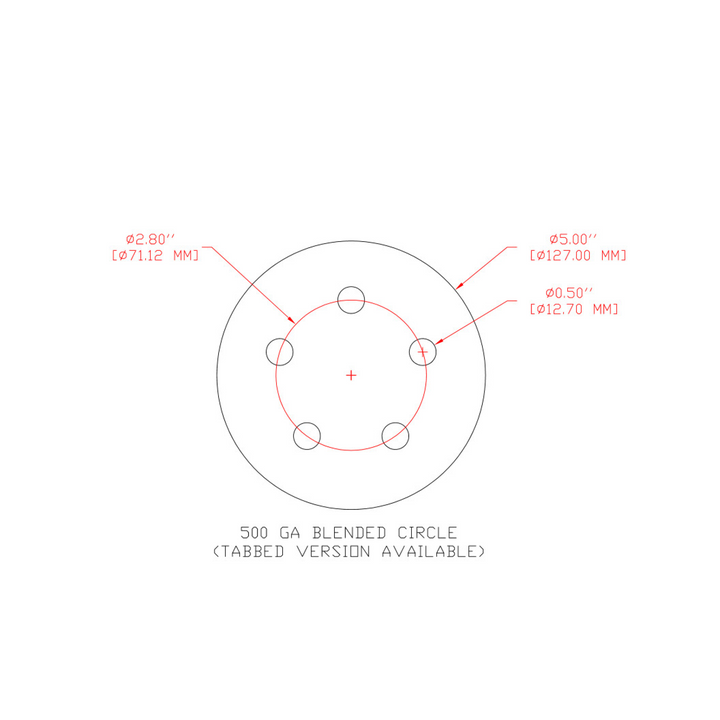 3M Hookit Film Disc 375L, 5 in x NH 5HLS, P500, 100/Pac